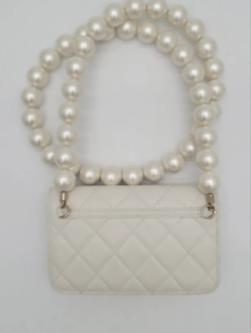 CHANEL Quilted Mini Maxi Pearls WOC